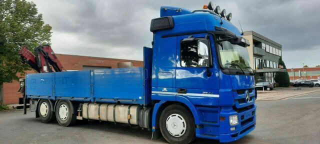 Mercedes-Benz 2544 Pritsche mit Kran Hiab XS am Heck - Φορτηγό με ανοιχτή καρότσα, Φορτηγό με γερανό: φωτογραφία 2 Mercedes-Benz 2544 Pritsche mit Kran Hiab XS am Heck - Φορτηγό με ανοιχτή καρότσα, Φορτηγό με γερανό: φωτογραφία 2