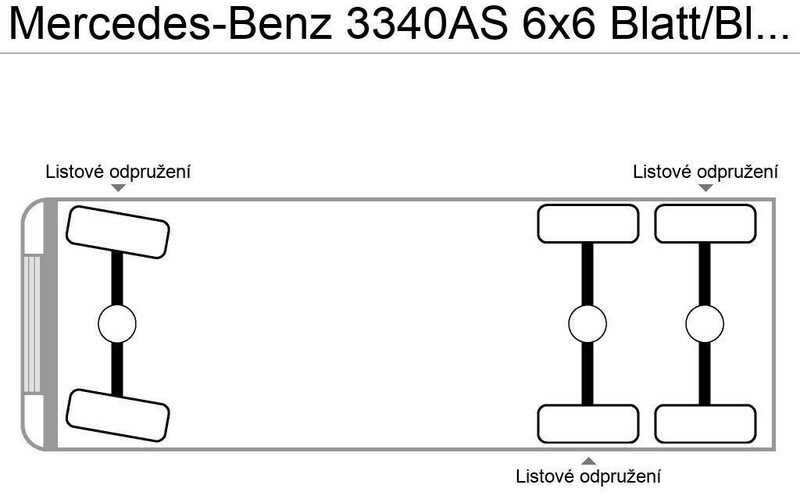 Mercedes-Benz 3340AS 6x6 Blatt/Blatt German Truck - Τράκτορας: φωτογραφία 3 Mercedes-Benz 3340AS 6x6 Blatt/Blatt German Truck - Τράκτορας: φωτογραφία 3
