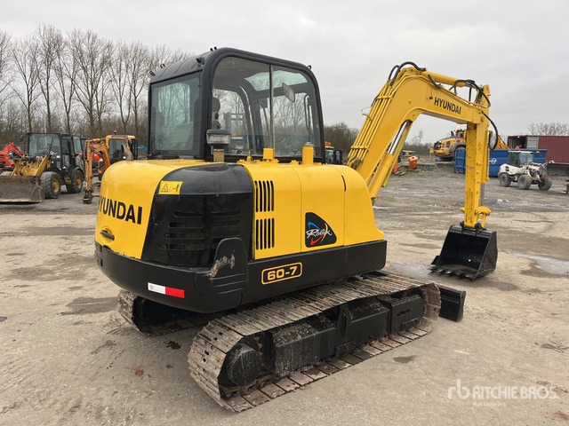 2011 Hyundai R60-7 Mini Excavator: <6.6t - Μίνι εκσκαφέας: φωτογραφία 3 2011 Hyundai R60-7 Mini Excavator: <6.6t - Μίνι εκσκαφέας: φωτογραφία 3