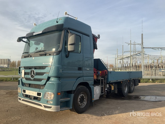 2012 Mercedes-Benz Actros 930.20 2012 HMF 3000-K3 Articulated Bo ... Flatbed Truck with Crane - Φορτηγό με ανοιχτή καρότσα, Φορτηγό με γερανό: φωτογραφία 2 2012 Mercedes-Benz Actros 930.20 2012 HMF 3000-K3 Articulated Bo ... Flatbed Truck with Crane - Φορτηγό με ανοιχτή καρότσα, Φορτηγό με γερανό: φωτογραφία 2