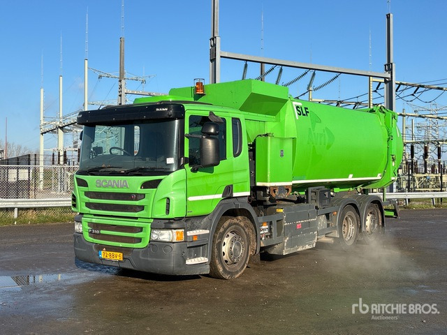 2013 Scania P310 6x2 Side Loader Waste Collection Truck - Απορριμματοφόρο: φωτογραφία 1 2013 Scania P310 6x2 Side Loader Waste Collection Truck - Απορριμματοφόρο: φωτογραφία 1