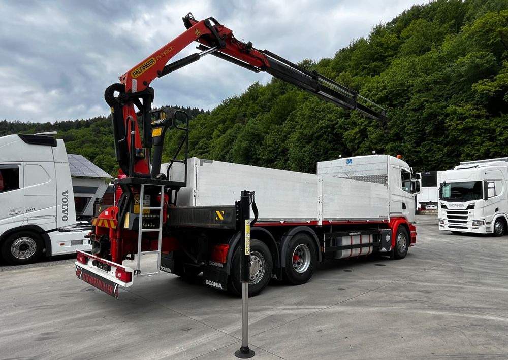 Scania G450 // 6x2// Skrzynia 6.40x2.49 // HDS Palfinger // Oś skrętna podnoszona // - Φορτηγό με ανοιχτή καρότσα, Φορτηγό με γερανό: φωτογραφία 4 Scania G450 // 6x2// Skrzynia 6.40x2.49 // HDS Palfinger // Oś skrętna podnoszona // - Φορτηγό με ανοιχτή καρότσα, Φορτηγό με γερανό: φωτογραφία 4
