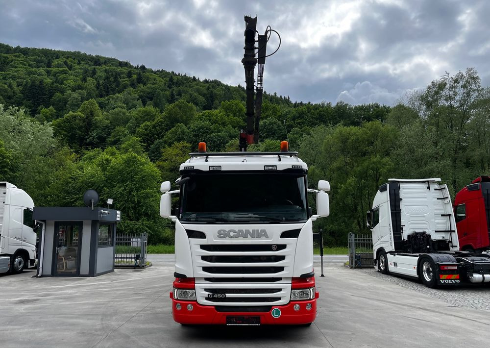 Scania G450 // 6x2// Skrzynia 6.40x2.49 // HDS Palfinger // Oś skrętna podnoszona // - Φορτηγό με ανοιχτή καρότσα, Φορτηγό με γερανό: φωτογραφία 3 Scania G450 // 6x2// Skrzynia 6.40x2.49 // HDS Palfinger // Oś skrętna podnoszona // - Φορτηγό με ανοιχτή καρότσα, Φορτηγό με γερανό: φωτογραφία 3