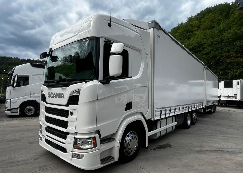 Scania R410 // 2018 // Retarder // Tandem 7.7+7.7 // Przyczepa Krone // Oś podnosozna // - Φορτηγό μουσαμάς: φωτογραφία 2 Scania R410 // 2018 // Retarder // Tandem 7.7+7.7 // Przyczepa Krone // Oś podnosozna // - Φορτηγό μουσαμάς: φωτογραφία 2
