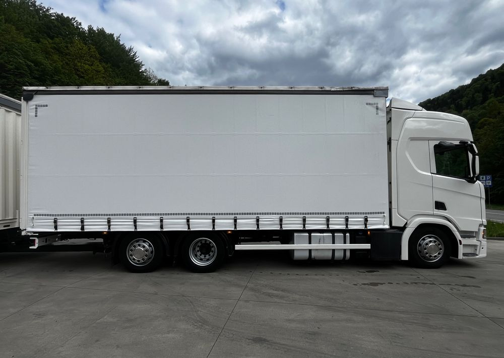 Scania R410 // 2018 // Retarder // Tandem 7.7+7.7 // Przyczepa Krone // Oś podnosozna // - Φορτηγό μουσαμάς: φωτογραφία 3 Scania R410 // 2018 // Retarder // Tandem 7.7+7.7 // Przyczepa Krone // Oś podnosozna // - Φορτηγό μουσαμάς: φωτογραφία 3
