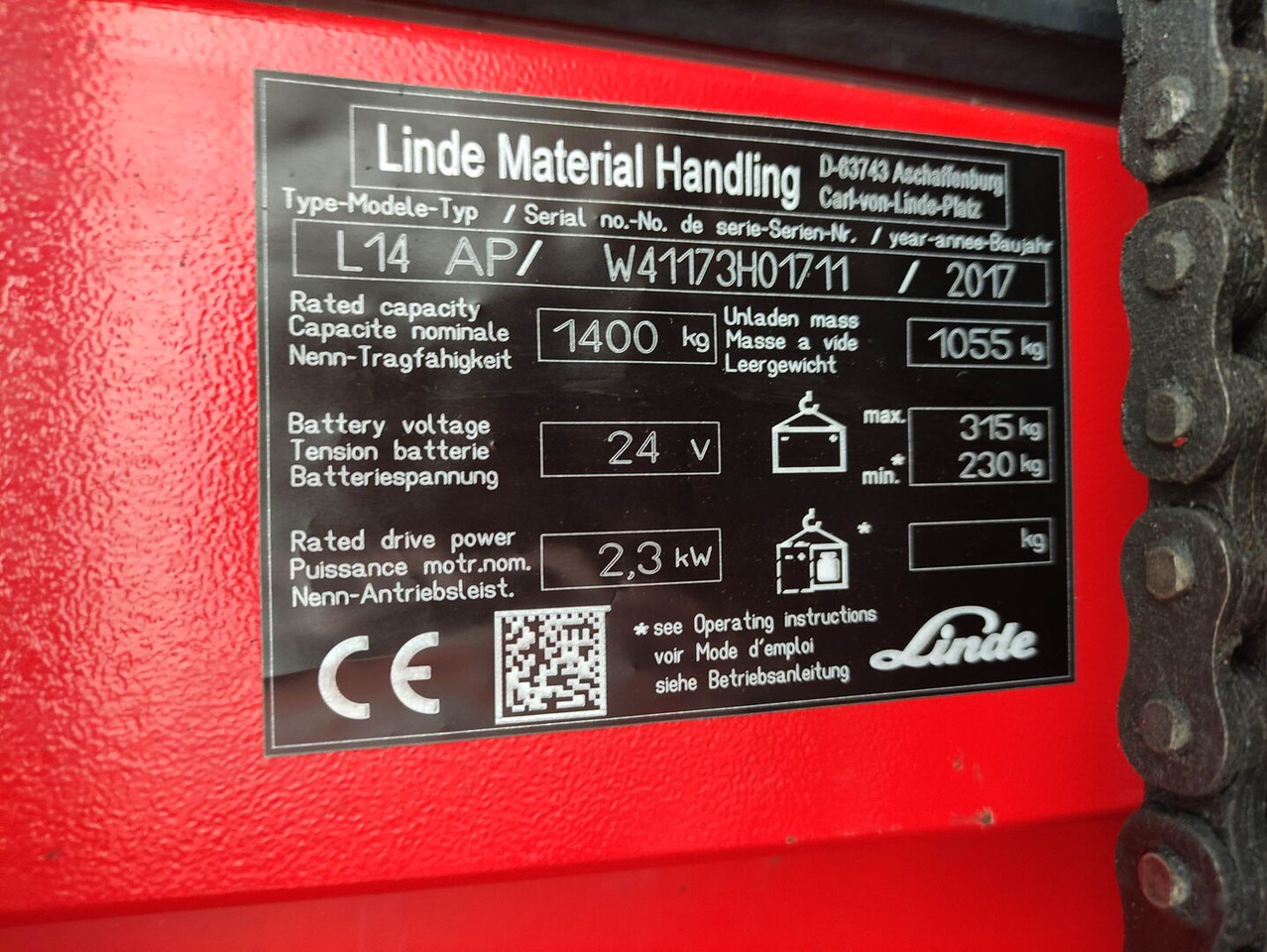 Linde L14 APi (LACK NEU) - Μηχάνημα στοίβαξης: φωτογραφία 5 Linde L14 APi (LACK NEU) - Μηχάνημα στοίβαξης: φωτογραφία 5