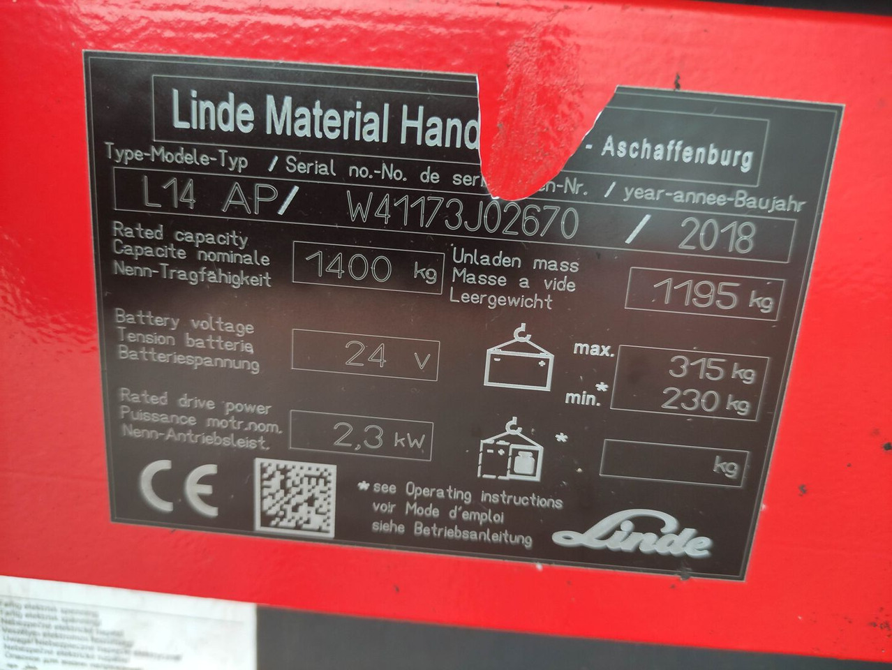 Linde L14 APi - Μηχάνημα στοίβαξης: φωτογραφία 5 Linde L14 APi - Μηχάνημα στοίβαξης: φωτογραφία 5