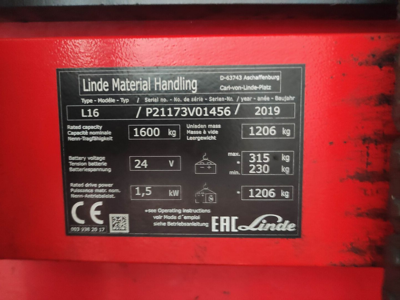 Linde L16-1173 - Μηχάνημα στοίβαξης: φωτογραφία 5 Linde L16-1173 - Μηχάνημα στοίβαξης: φωτογραφία 5