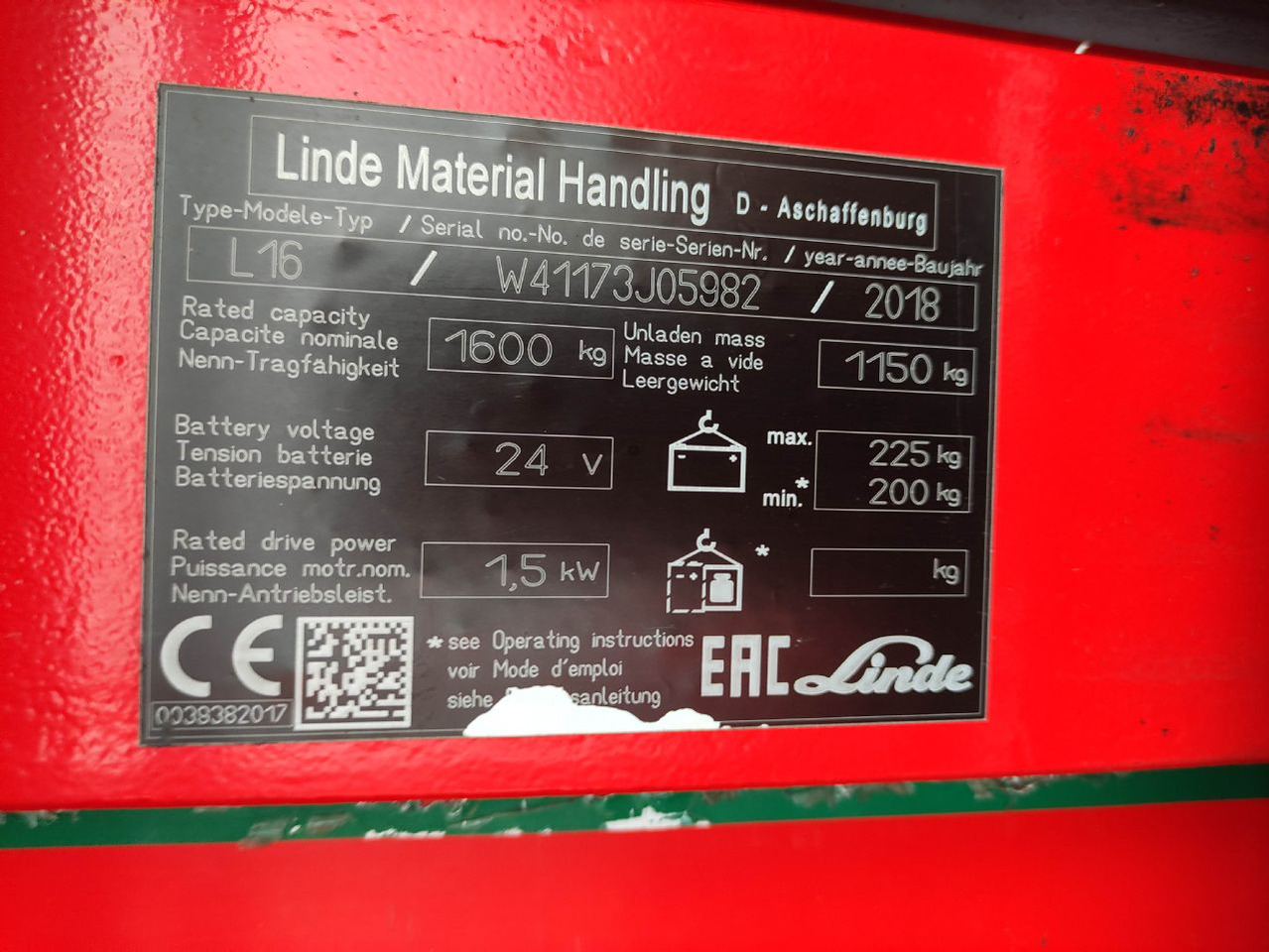 Linde L16-1173 - Μηχάνημα στοίβαξης: φωτογραφία 5 Linde L16-1173 - Μηχάνημα στοίβαξης: φωτογραφία 5