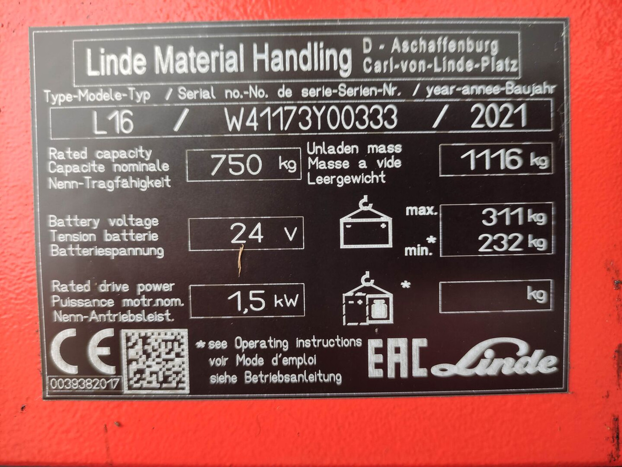 Linde L16i-1173 - Μηχάνημα στοίβαξης: φωτογραφία 5 Linde L16i-1173 - Μηχάνημα στοίβαξης: φωτογραφία 5
