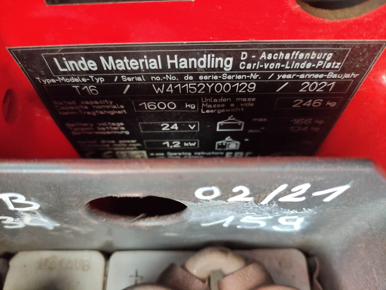 Linde T16-1152 - Παλετοφόρο: φωτογραφία 5 Linde T16-1152 - Παλετοφόρο: φωτογραφία 5