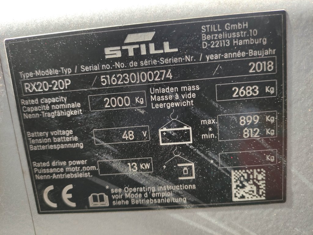 Leasing Still RX20-20P Still RX20-20P: φωτογραφία 6 Leasing Still RX20-20P Still RX20-20P: φωτογραφία 6