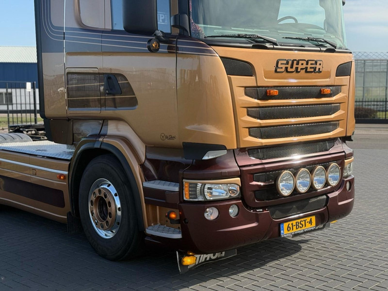 Scania R730 V8 V8, SHOWTRUCK VOLLUCHT, RETARDER, HYDRAULIEK, BOOGIE, ALU WIELEN, LEER. - Τράκτορας: φωτογραφία 3 Scania R730 V8 V8, SHOWTRUCK VOLLUCHT, RETARDER, HYDRAULIEK, BOOGIE, ALU WIELEN, LEER. - Τράκτορας: φωτογραφία 3