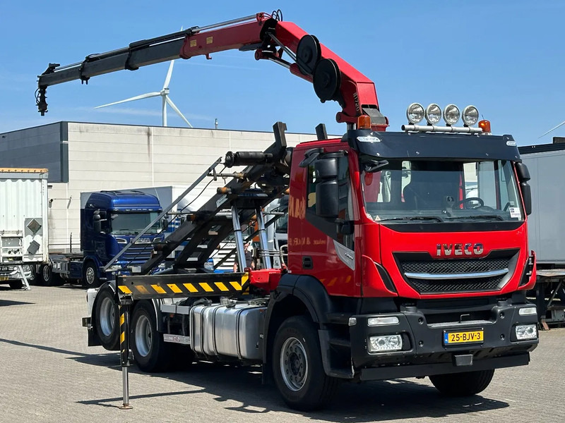 Iveco Stralis 400 6x2 HMF 1720 K3 Kraan Met 24T HTS Kabel Systeem / Rotator / Euro 6 - Φορτηγό με σύστημα καλωδίων, Φορτηγό με γερανό: φωτογραφία 3 Iveco Stralis 400 6x2 HMF 1720 K3 Kraan Met 24T HTS Kabel Systeem / Rotator / Euro 6 - Φορτηγό με σύστημα καλωδίων, Φορτηγό με γερανό: φωτογραφία 3