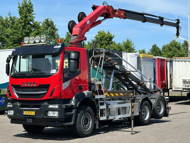Iveco Stralis 400 6x2 HMF 1720 K3 Kraan Met 24T HTS Kabel Systeem / Rotator / Euro 6 - Φορτηγό με σύστημα καλωδίων, Φορτηγό με γερανό: φωτογραφία 1 Iveco Stralis 400 6x2 HMF 1720 K3 Kraan Met 24T HTS Kabel Systeem / Rotator / Euro 6 - Φορτηγό με σύστημα καλωδίων, Φορτηγό με γερανό: φωτογραφία 1