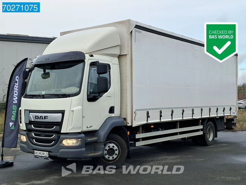 DAF LF 290 4X2 16tonner Automatic Ladebordwand ACC Euro 6 - Φορτηγό μουσαμάς: φωτογραφία 1 DAF LF 290 4X2 16tonner Automatic Ladebordwand ACC Euro 6 - Φορτηγό μουσαμάς: φωτογραφία 1