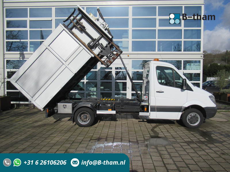 Mercedes-Benz Sprinter 510CDI Kipper + Zij-belading Side-loader - Φορτηγό ανατρεπόμενο: φωτογραφία 1 Mercedes-Benz Sprinter 510CDI Kipper + Zij-belading Side-loader - Φορτηγό ανατρεπόμενο: φωτογραφία 1