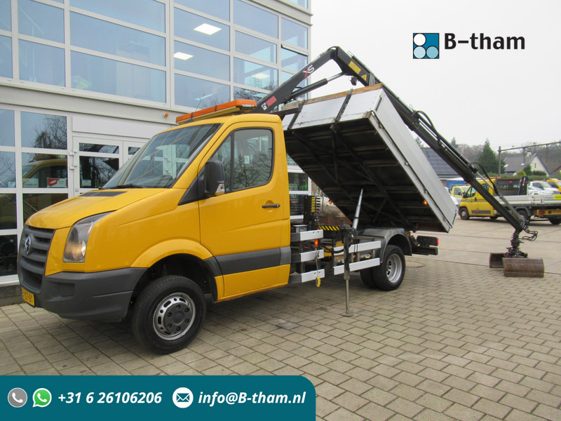 Volkswagen Crafter 50 2.5TDI 80KW HIAB 033 B-2 + Kipper Tipper - Φορτηγό ανατρεπόμενο, Φορτηγό με γερανό: φωτογραφία 1 Volkswagen Crafter 50 2.5TDI 80KW HIAB 033 B-2 + Kipper Tipper - Φορτηγό ανατρεπόμενο, Φορτηγό με γερανό: φωτογραφία 1
