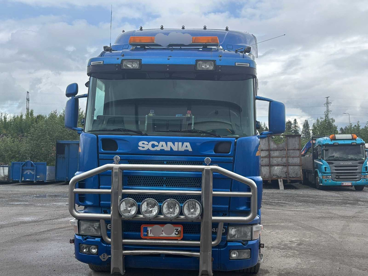 Truck Scania R 164 460 + crane PM 35.5 SP - Φορτηγό με ανοιχτή καρότσα, Φορτηγό με γερανό: φωτογραφία 2 Truck Scania R 164 460 + crane PM 35.5 SP - Φορτηγό με ανοιχτή καρότσα, Φορτηγό με γερανό: φωτογραφία 2