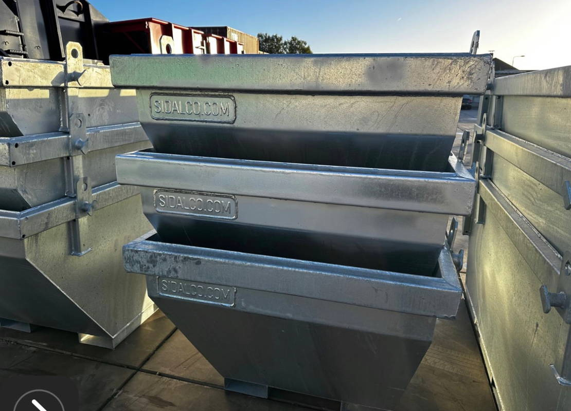 Sidalco 2 m3 gegalvaniseerd - Καδος για μπάζα: φωτογραφία 5 Sidalco 2 m3 gegalvaniseerd - Καδος για μπάζα: φωτογραφία 5