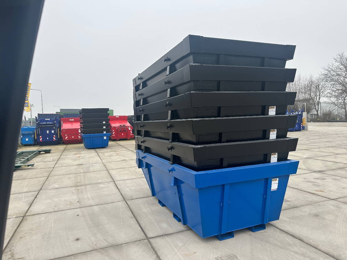 Sidalco 6m3 met heftruck lepel kokers - Καδος για μπάζα: φωτογραφία 1 Sidalco 6m3 met heftruck lepel kokers - Καδος για μπάζα: φωτογραφία 1