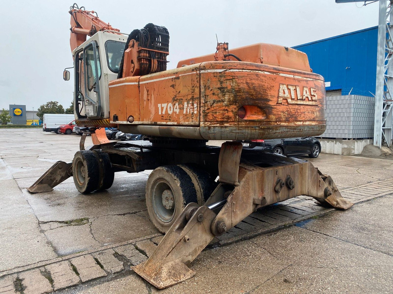 Τροχοφόρος εκσκαφέας Atlas 1704 MI mit Greifer Umschlagbagger Lang: φωτογραφία 9 Τροχοφόρος εκσκαφέας Atlas 1704 MI mit Greifer Umschlagbagger Lang: φωτογραφία 9