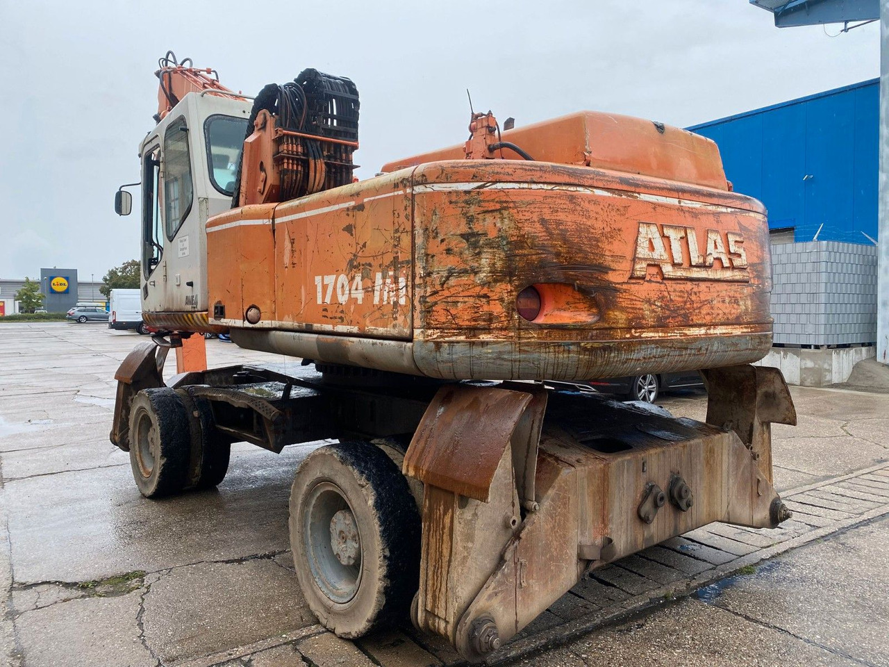Τροχοφόρος εκσκαφέας Atlas 1704 MI mit Greifer Umschlagbagger Lang: φωτογραφία 7 Τροχοφόρος εκσκαφέας Atlas 1704 MI mit Greifer Umschlagbagger Lang: φωτογραφία 7