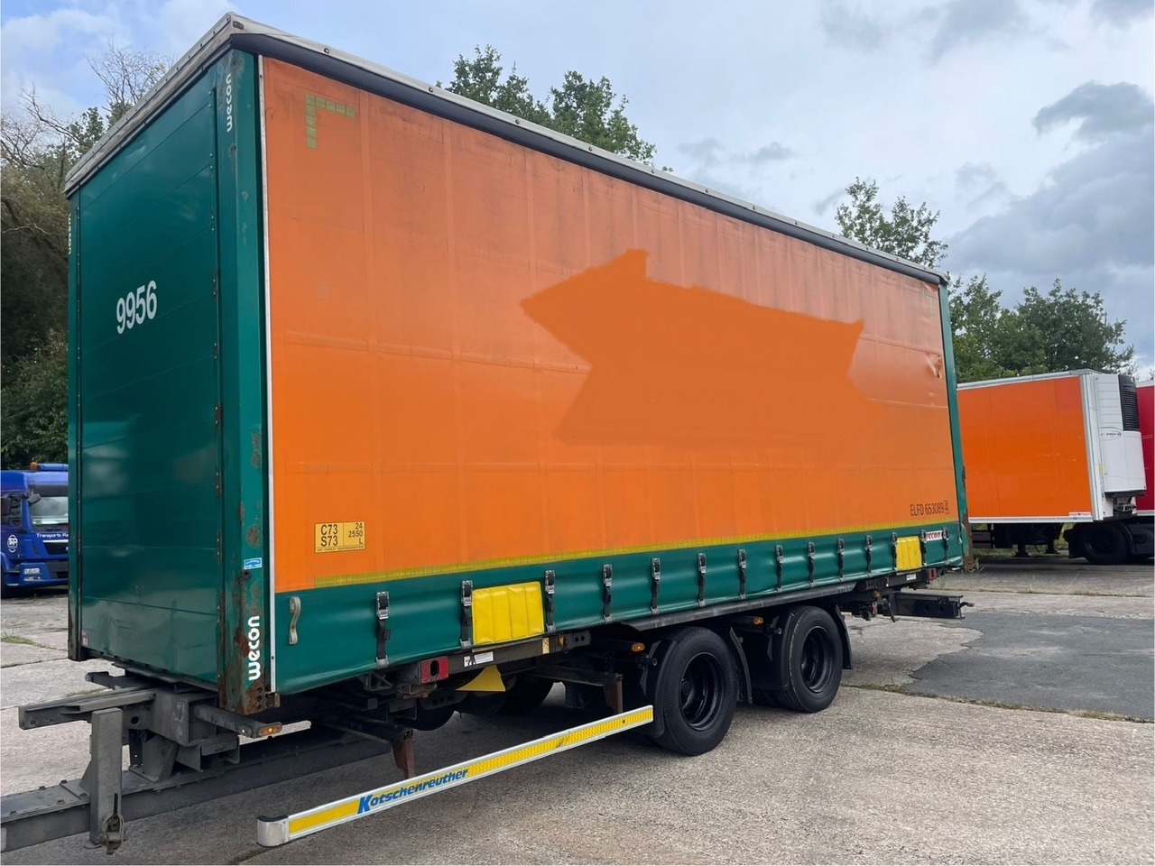 Kotschenreuther TWB 218 Pritsche+Plane/2-Achs/WECON/7,3m/14800kg - Τρέιλερ κουρτίνα: φωτογραφία 2 Kotschenreuther TWB 218 Pritsche+Plane/2-Achs/WECON/7,3m/14800kg - Τρέιλερ κουρτίνα: φωτογραφία 2