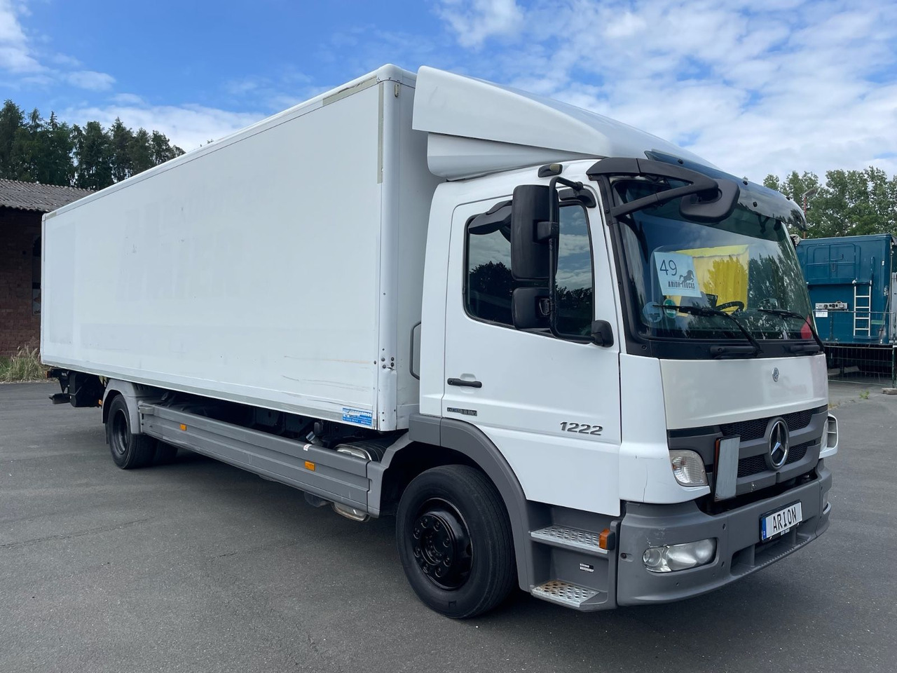 Mercedes-Benz Atego 2 1222 4x2 Koffer/LBW/DAUTEL/8,25m/AC/EU5 - Φορτηγό κόφα: φωτογραφία 1 Mercedes-Benz Atego 2 1222 4x2 Koffer/LBW/DAUTEL/8,25m/AC/EU5 - Φορτηγό κόφα: φωτογραφία 1
