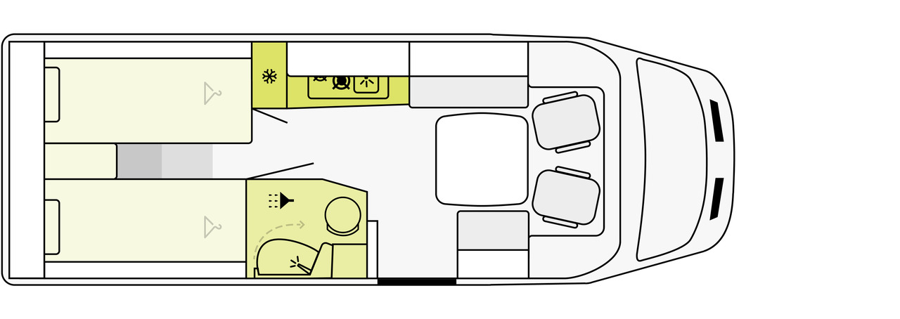 ETRUSCO Etrusco V 6.8 SCF - Τροχόσπιτο: φωτογραφία 5 ETRUSCO Etrusco V 6.8 SCF - Τροχόσπιτο: φωτογραφία 5