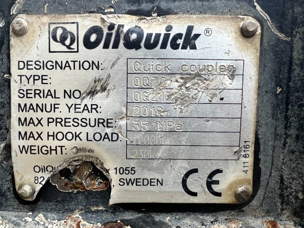 OilQuick OQ70/55 - Ταχυσύνδεσμος για Κατασκευή μηχανήματα: φωτογραφία 2 OilQuick OQ70/55 - Ταχυσύνδεσμος για Κατασκευή μηχανήματα: φωτογραφία 2