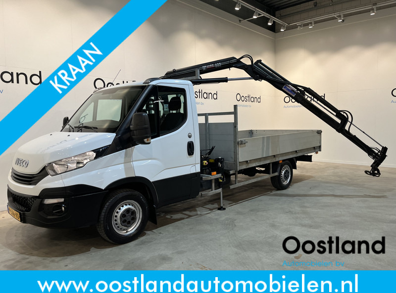 Iveco Daily 35S18 3.0 410 Open Laadbak / Hiab 022-2 Duo kraan / Euro 6 / Airco / Trekhaak 3500 KG / Cruise Control / 3-Zits / 52.750 KM !! - Μικρό φορτηγό με καρότσα: φωτογραφία 1 Iveco Daily 35S18 3.0 410 Open Laadbak / Hiab 022-2 Duo kraan / Euro 6 / Airco / Trekhaak 3500 KG / Cruise Control / 3-Zits / 52.750 KM !! - Μικρό φορτηγό με καρότσα: φωτογραφία 1