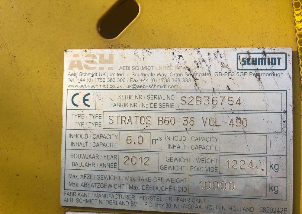 Εκχιονιστικό μηχάνημα Mercedes-Benz Mercedes Axor 1824 schmidt 4x2 pług piaskarka solarka: φωτογραφία 7