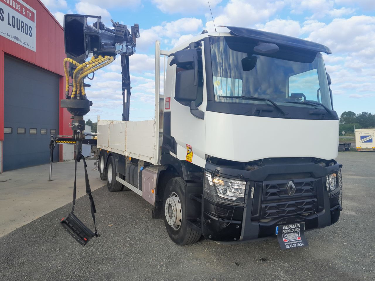 Renault C380 6x2 DTI11 6x2 Standard platform Truck - Φορτηγό με ανοιχτή καρότσα, Φορτηγό με γερανό: φωτογραφία 2 Renault C380 6x2 DTI11 6x2 Standard platform Truck - Φορτηγό με ανοιχτή καρότσα, Φορτηγό με γερανό: φωτογραφία 2