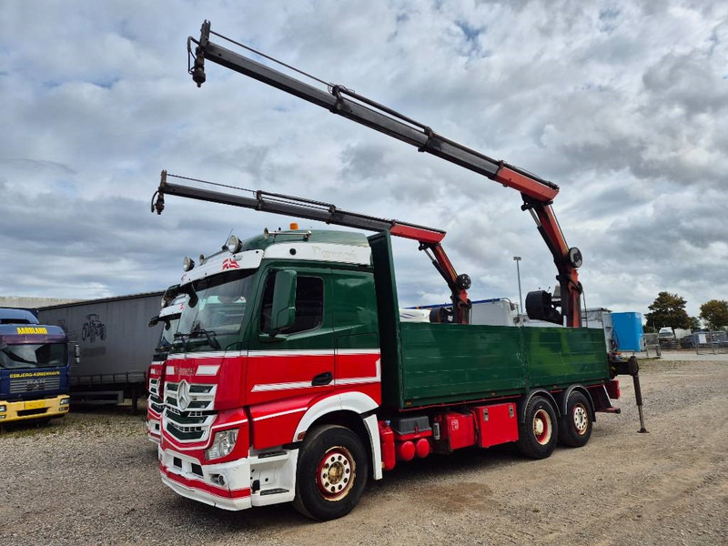 Mercedes-Benz Actros 2551/6x2 // Palfinger 16002 B // 2 x trucks - Φορτηγό με γερανό: φωτογραφία 3 Mercedes-Benz Actros 2551/6x2 // Palfinger 16002 B // 2 x trucks - Φορτηγό με γερανό: φωτογραφία 3