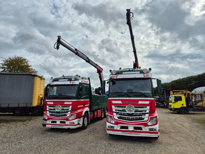 Mercedes-Benz Actros 2551/6x2 // Palfinger 16002 B // 2 x trucks - Φορτηγό με γερανό: φωτογραφία 3 Mercedes-Benz Actros 2551/6x2 // Palfinger 16002 B // 2 x trucks - Φορτηγό με γερανό: φωτογραφία 3