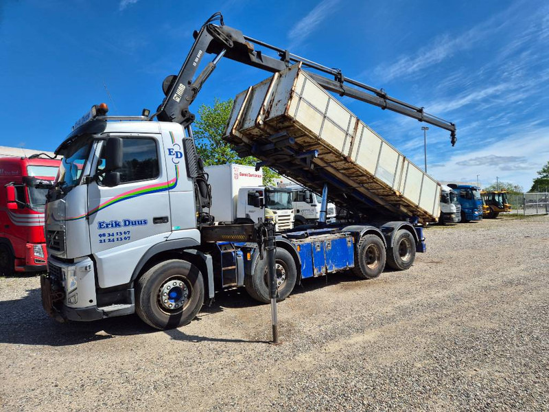 Volvo FH 460 8x2/4 //Hiab 166 E-4// 3 way tip - Φορτηγό με γερανό: φωτογραφία 1 Volvo FH 460 8x2/4 //Hiab 166 E-4// 3 way tip - Φορτηγό με γερανό: φωτογραφία 1