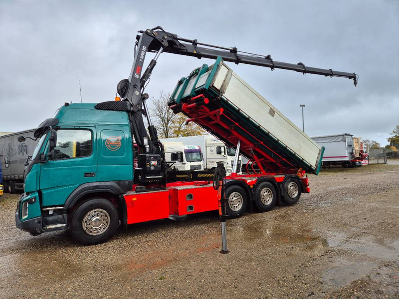 Volvo FMX 500 8x4 // HIAB X-HIPRO 262 EP-5 // 3-Tipper - Φορτηγό με γερανό: φωτογραφία 1 Volvo FMX 500 8x4 // HIAB X-HIPRO 262 EP-5 // 3-Tipper - Φορτηγό με γερανό: φωτογραφία 1