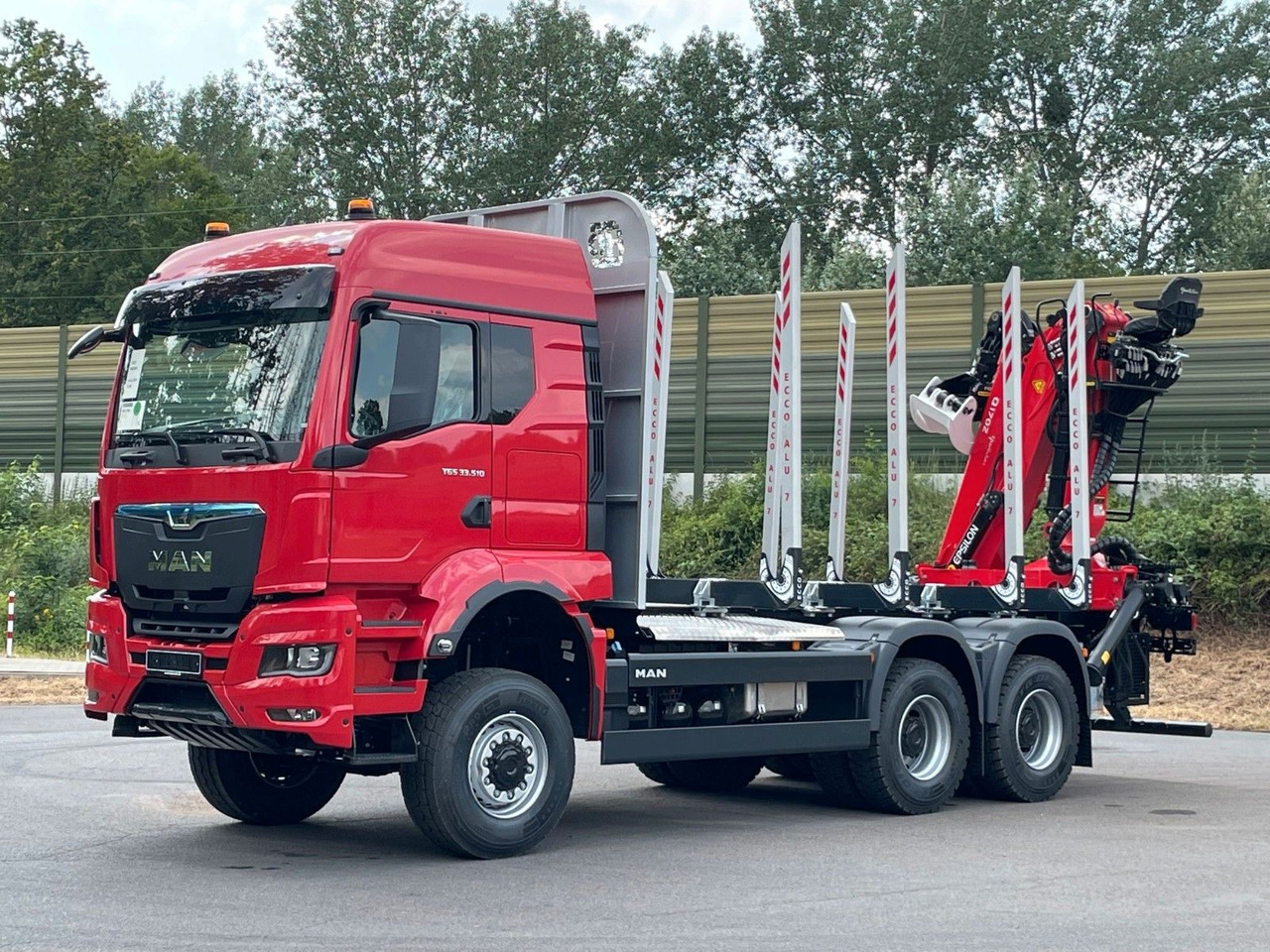 MAN TGS 33.520 6X6 Euro6e Radstand 3900mm EPSILON - Φορτηγό ξυλείας, Φορτηγό με γερανό: φωτογραφία 2 MAN TGS 33.520 6X6 Euro6e Radstand 3900mm EPSILON - Φορτηγό ξυλείας, Φορτηγό με γερανό: φωτογραφία 2