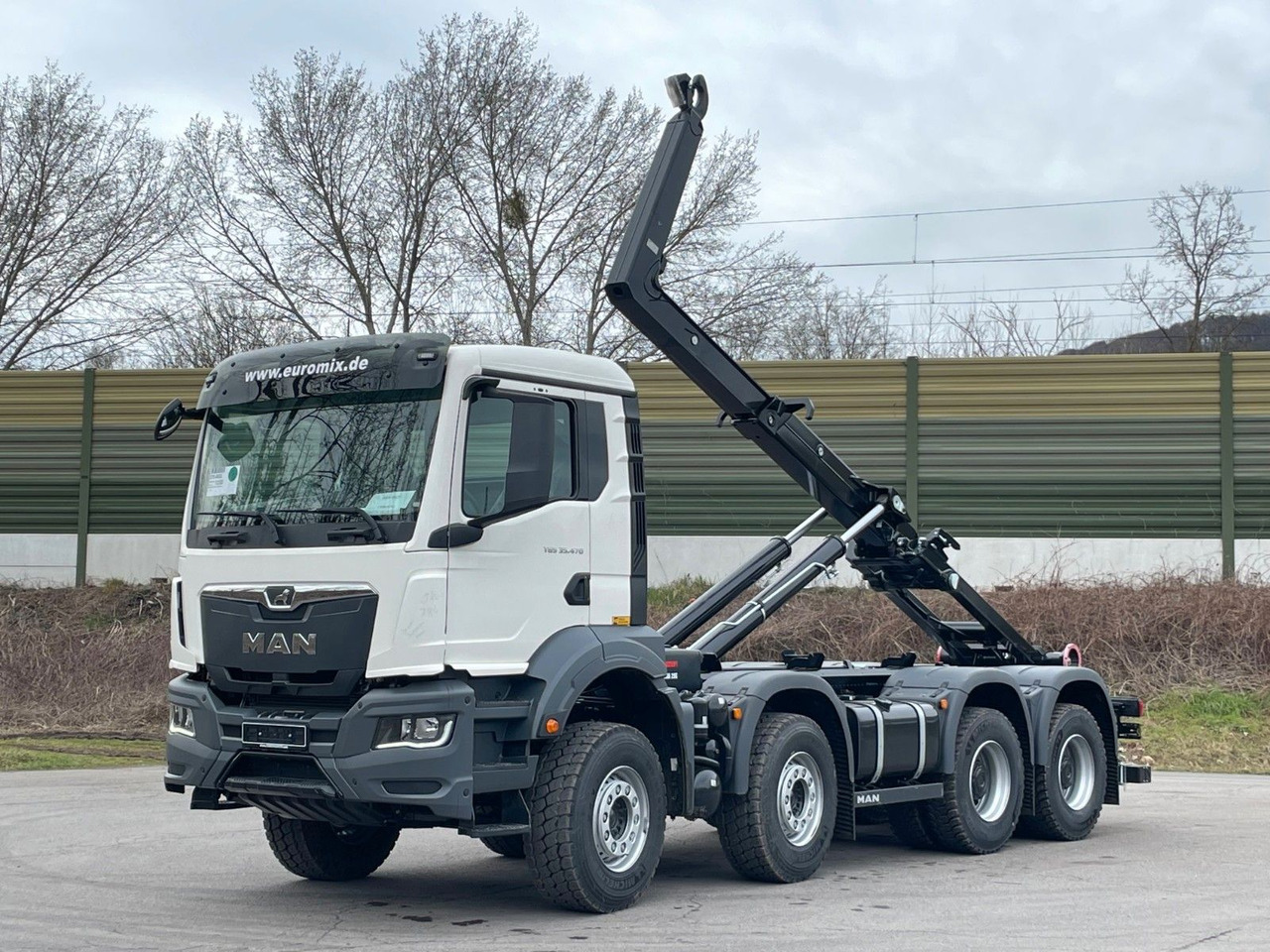MAN TGS 35.480 8x4 Euro6e Hiab MultLift Abrollkipper - Φορτηγό φόρτωσης γάντζου, Φορτηγό με γερανό: φωτογραφία 3 MAN TGS 35.480 8x4 Euro6e Hiab MultLift Abrollkipper - Φορτηγό φόρτωσης γάντζου, Φορτηγό με γερανό: φωτογραφία 3