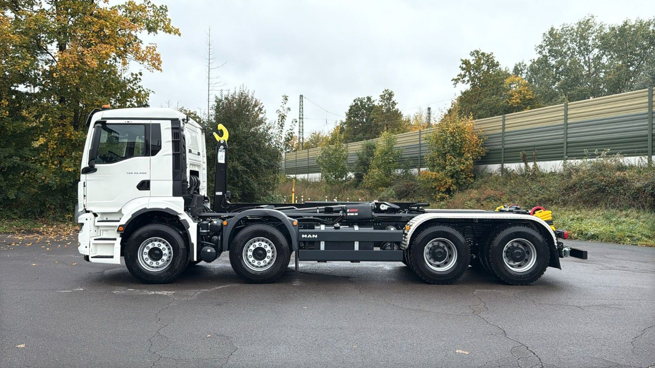 MAN TGS 35.480 8x4 Euro6e Hiab MultLift Abrollkipper - Φορτηγό φόρτωσης γάντζου, Φορτηγό με γερανό: φωτογραφία 2 MAN TGS 35.480 8x4 Euro6e Hiab MultLift Abrollkipper - Φορτηγό φόρτωσης γάντζου, Φορτηγό με γερανό: φωτογραφία 2