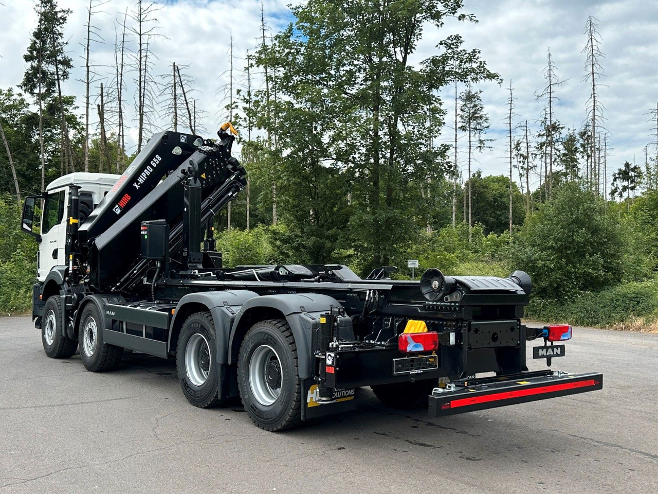 MAN TGS 35.520 8x4 Abrollkipper + Kran HIAB 658E6 - Φορτηγό φόρτωσης γάντζου, Φορτηγό με γερανό: φωτογραφία 5 MAN TGS 35.520 8x4 Abrollkipper + Kran HIAB 658E6 - Φορτηγό φόρτωσης γάντζου, Φορτηγό με γερανό: φωτογραφία 5