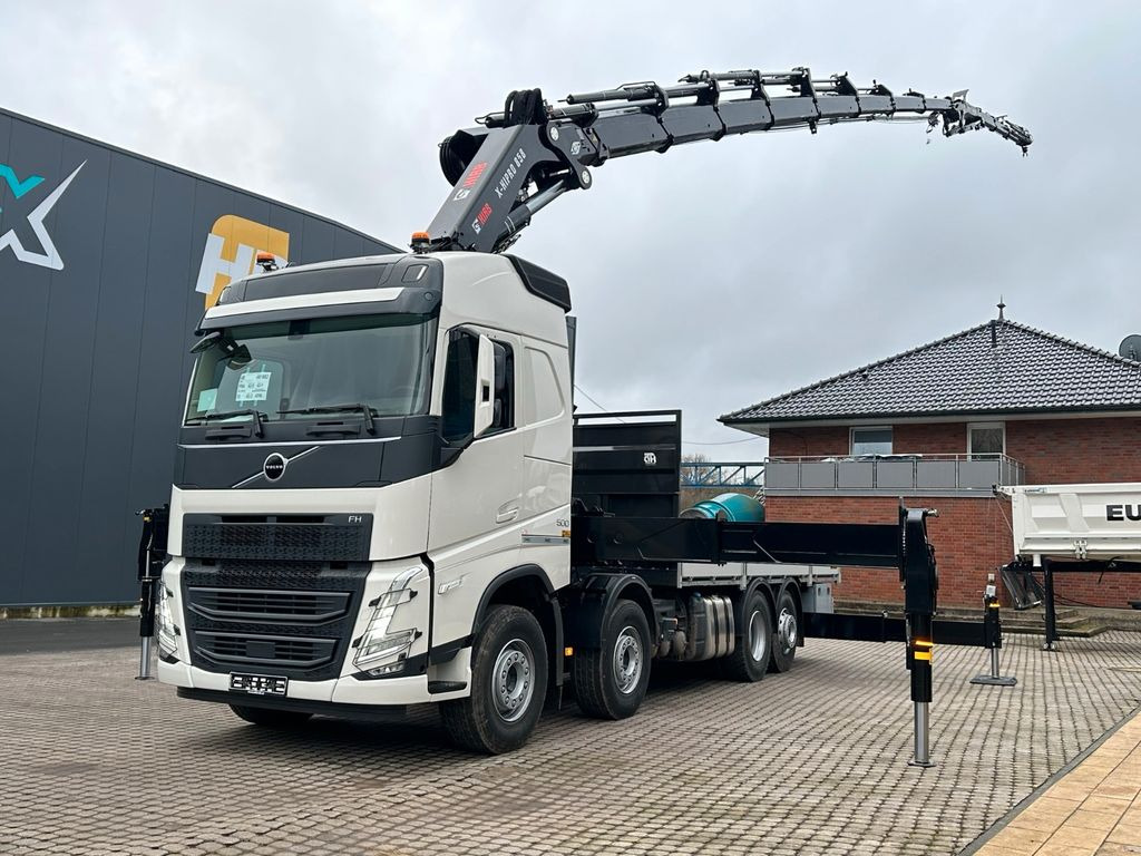 Volvo FH500 8X4 Kran HIAB X-HiPro858E-8 & Jib150x-6 - Φορτηγό με γερανό, Φορτηγό με ανοιχτή καρότσα: φωτογραφία 4 Volvo FH500 8X4 Kran HIAB X-HiPro858E-8 & Jib150x-6 - Φορτηγό με γερανό, Φορτηγό με ανοιχτή καρότσα: φωτογραφία 4