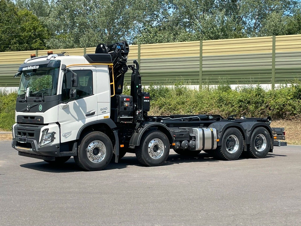 Volvo FMX 500 8x4 Abrollkipper + Kran Hiab 228-6 - Φορτηγό φόρτωσης γάντζου, Φορτηγό με γερανό: φωτογραφία 3 Volvo FMX 500 8x4 Abrollkipper + Kran Hiab 228-6 - Φορτηγό φόρτωσης γάντζου, Φορτηγό με γερανό: φωτογραφία 3