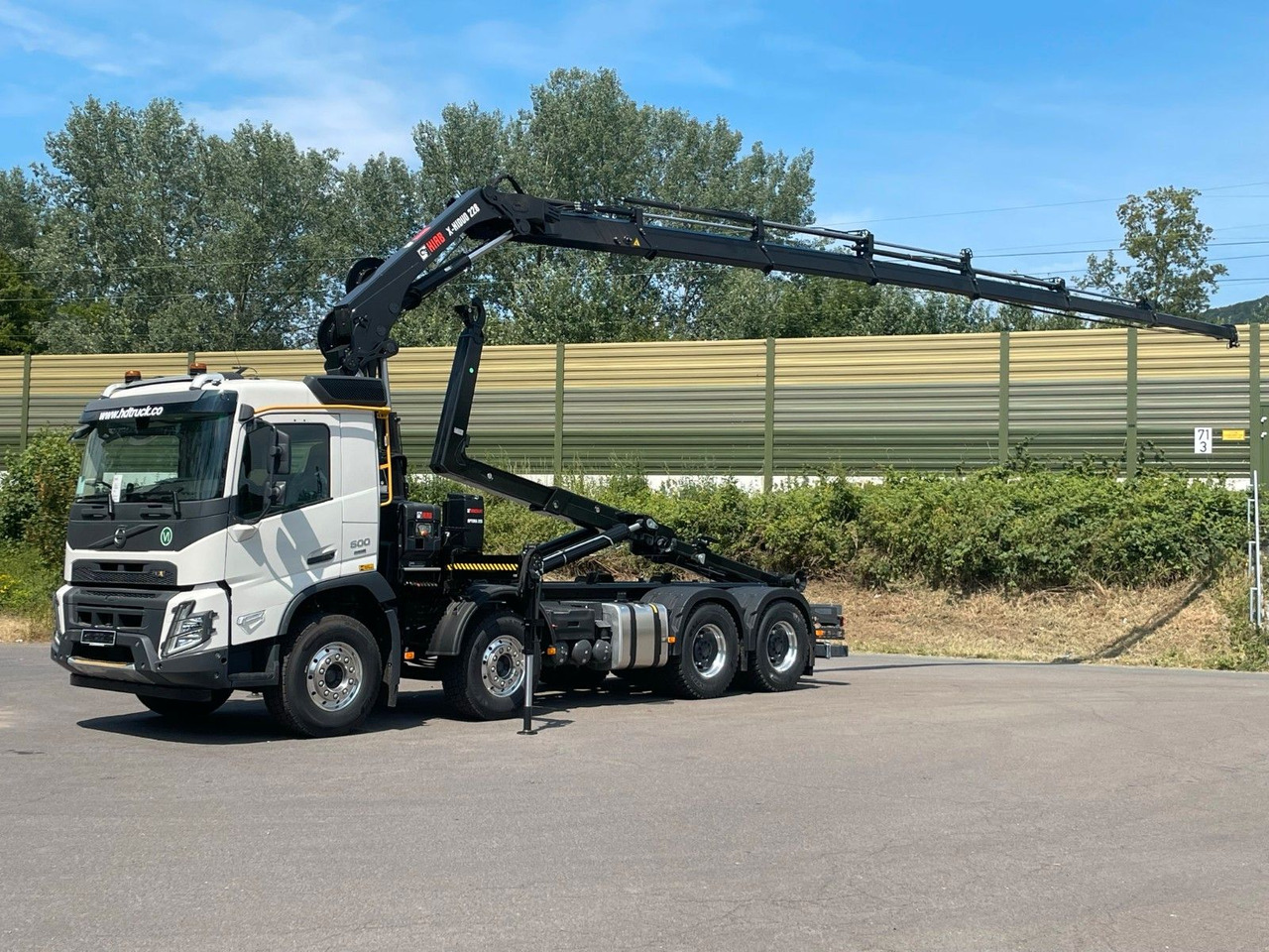 Volvo FMX 500 8x4 Abrollkipper + Kran Hiab 228-6 - Φορτηγό φόρτωσης γάντζου, Φορτηγό με γερανό: φωτογραφία 1 Volvo FMX 500 8x4 Abrollkipper + Kran Hiab 228-6 - Φορτηγό φόρτωσης γάντζου, Φορτηγό με γερανό: φωτογραφία 1