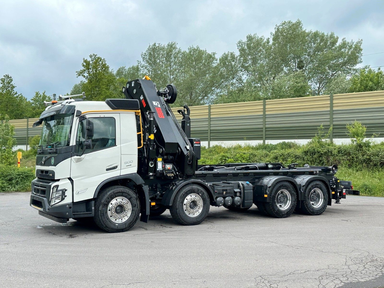 Volvo FMX 500 8x4 Abrollkipper + Kran Hiab 658-6 - Φορτηγό φόρτωσης γάντζου, Φορτηγό με γερανό: φωτογραφία 3 Volvo FMX 500 8x4 Abrollkipper + Kran Hiab 658-6 - Φορτηγό φόρτωσης γάντζου, Φορτηγό με γερανό: φωτογραφία 3