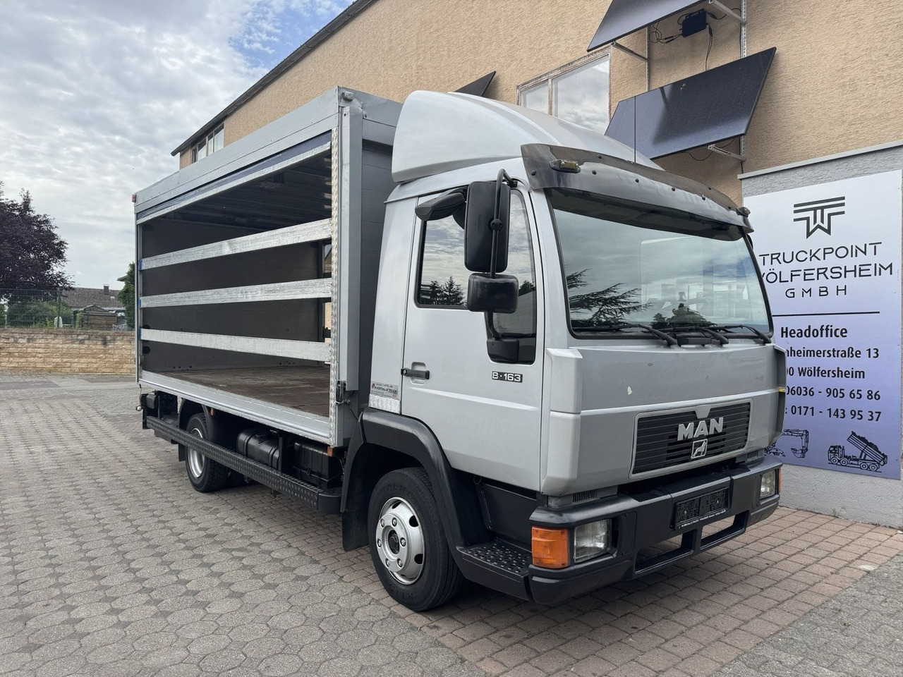 MAN 8. 163 /L2000/LBW-2T./2xAHK - Επαγγελματικό αυτοκίνητο με μουσαμά: φωτογραφία 2 MAN 8. 163 /L2000/LBW-2T./2xAHK - Επαγγελματικό αυτοκίνητο με μουσαμά: φωτογραφία 2