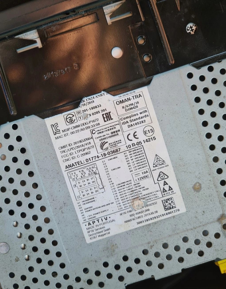 VOLVO RADIO MP3 BLUETOOTH CD AUX USB 12V VOLVO FE FL EURO 6 - Καμπίνα και εσωτερικό για Φορτηγό: φωτογραφία 5 VOLVO RADIO MP3 BLUETOOTH CD AUX USB 12V VOLVO FE FL EURO 6 - Καμπίνα και εσωτερικό για Φορτηγό: φωτογραφία 5