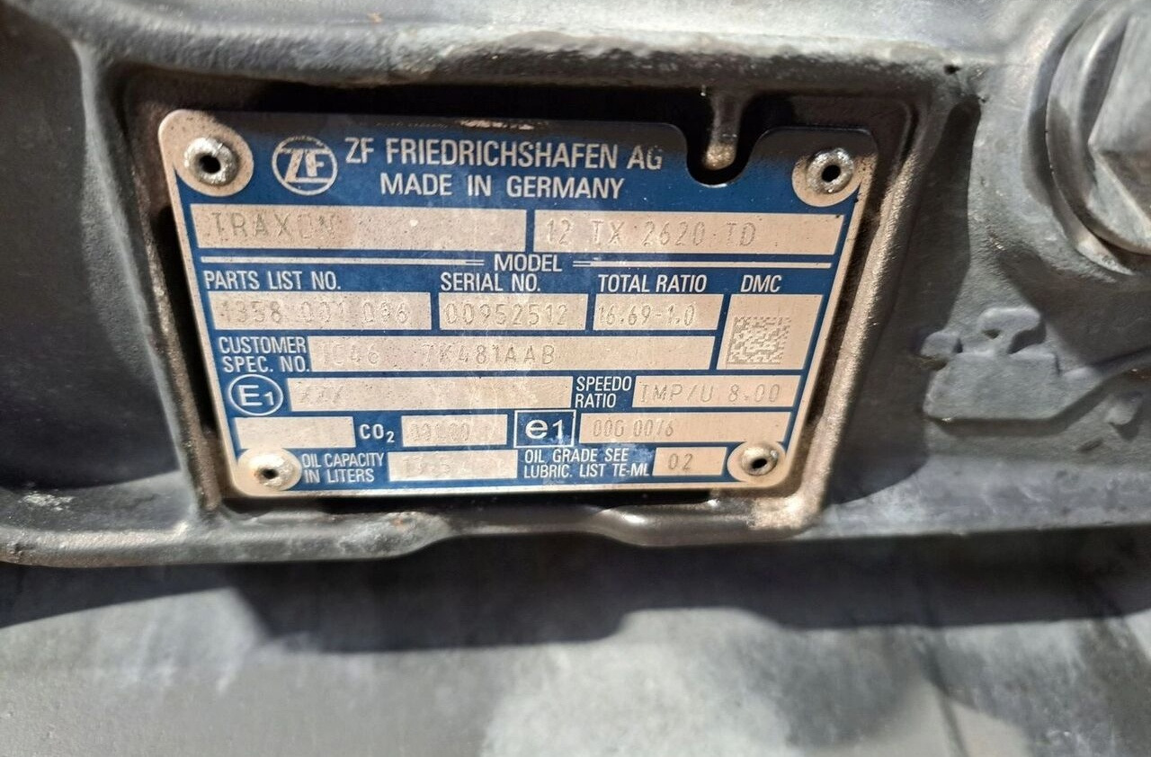 ZF TRAXON - Κιβώτιο ταχυτήτων για Φορτηγό: φωτογραφία 5 ZF TRAXON - Κιβώτιο ταχυτήτων για Φορτηγό: φωτογραφία 5