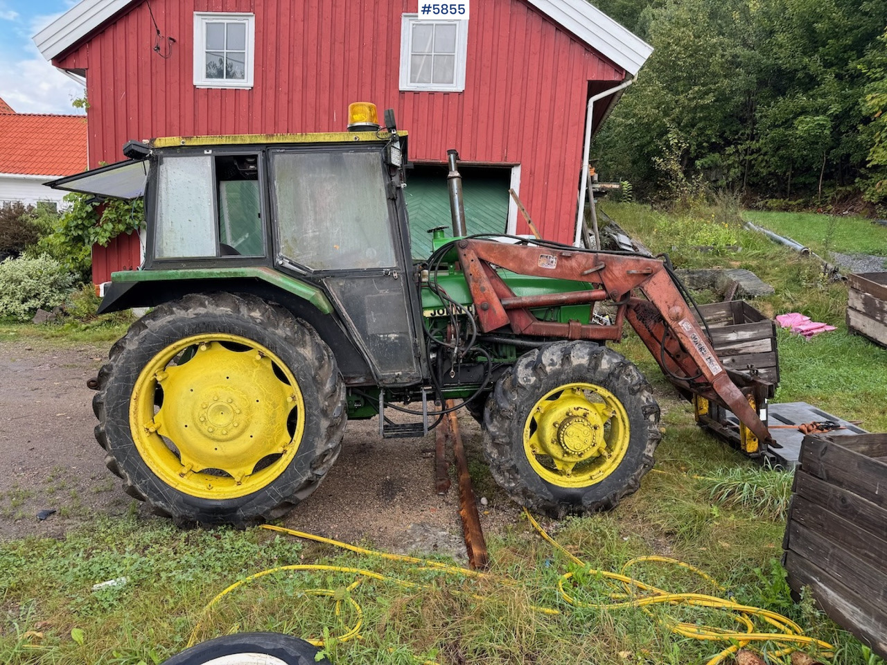 Τρακτέρ 1982 John Deere 1140 with front loader and a parts tractor: φωτογραφία 6